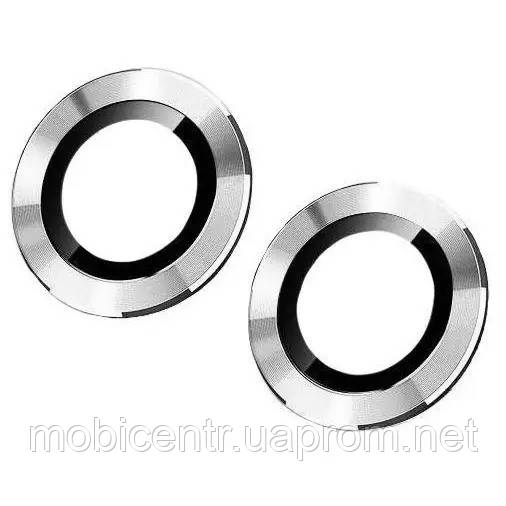 Скло камери iPhone 12/ iPhone 12 mini з рамкою white (комплект 2шт), фото 1