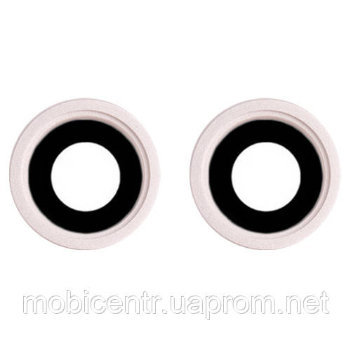 Скло камери iPhone 13/ iPhone 13 mini з рамкою starlight (комплект 2шт), фото 1