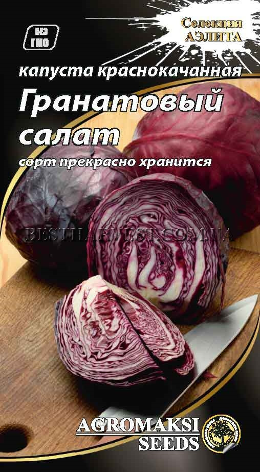 Насіння капусти червоноголової "Гранатовий салат" 0.5 г
