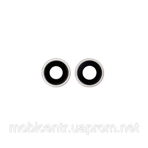 Скло камери iPhone 14/ iPhone 14 Plus з рамкою starlight (комплект 2шт), фото 1