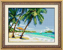 Набор алмазная мозаика Dream Art Тропическое наслаждение (полная зашивка, квадратные камни) (DA-30161) 45 х 60