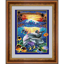 Алмазна мозаїка Dream Art Підводний світ (повна зашивання, квадратні камені) (DA-30205) 40 х 52 см (Без підрамника)