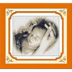 Алмазная техника Dream Art Материнская любовь (полная зашивка, квадратные камни) (DA-30241) 27 х 33 см (Без