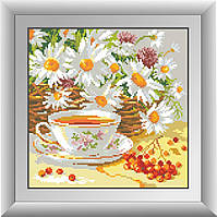 Картина из мозаики Dream Art Полуденный чай (полная зашивка, квадратные камни) (DA-30277) 29 х 29 см (Без