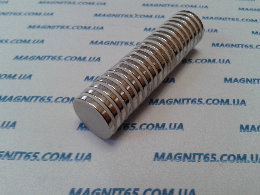 Неодимовый магнит диск D15*H2 сила сцепления 2,2 кг. - фото 5 - id-p90157174