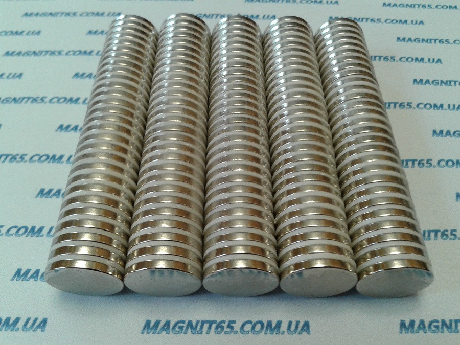 Неодимовый магнит диск D15*H2 сила сцепления 2,2 кг. - фото 6 - id-p90157174
