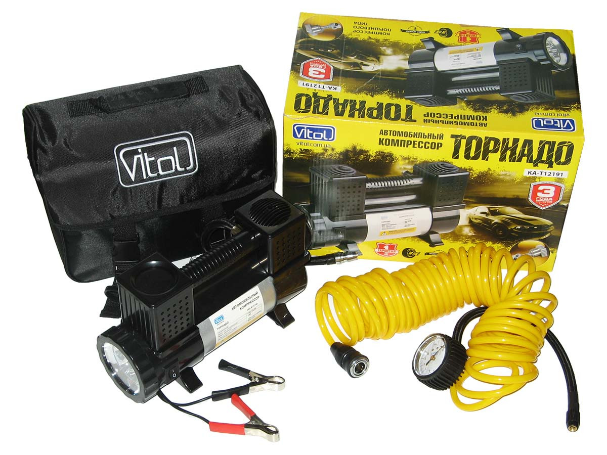 Компресор Торнадо 12191 60л/23Априк/2цил/фон/шл