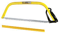 Садова лучкова пила для сирої деревини 610/750 мм з загартованими зубцями STANLEY, ідеальна для пиляння дерева