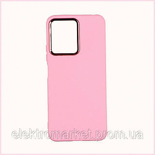 Чохол Silicone Cover Metal frame AA Xiaomi Redmi Note 12 Pro+ 5G Light pink K8E51X4540