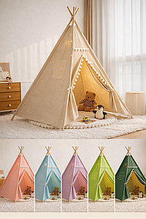 Намет-вігвам для дітей / Дитячий ігровий намет 135х110х100 см