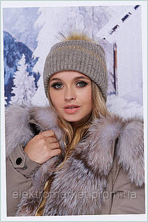 Шапка-ковпак «Лібро» темна кава 56-59, P616H03H85