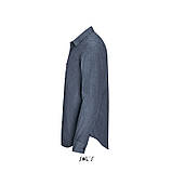 Чоловіча сорочка меланж приталена, фото 3