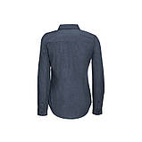 Сорочка жіноча з попліну меланж з довгим рукавом, фото 2