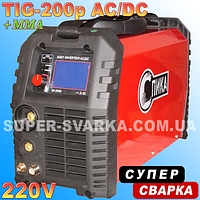 Аргонове зварювання Спика TIG-200p AC DC LED