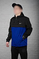 Анорак чорно синій |President| Куртка "В стилі Nike"