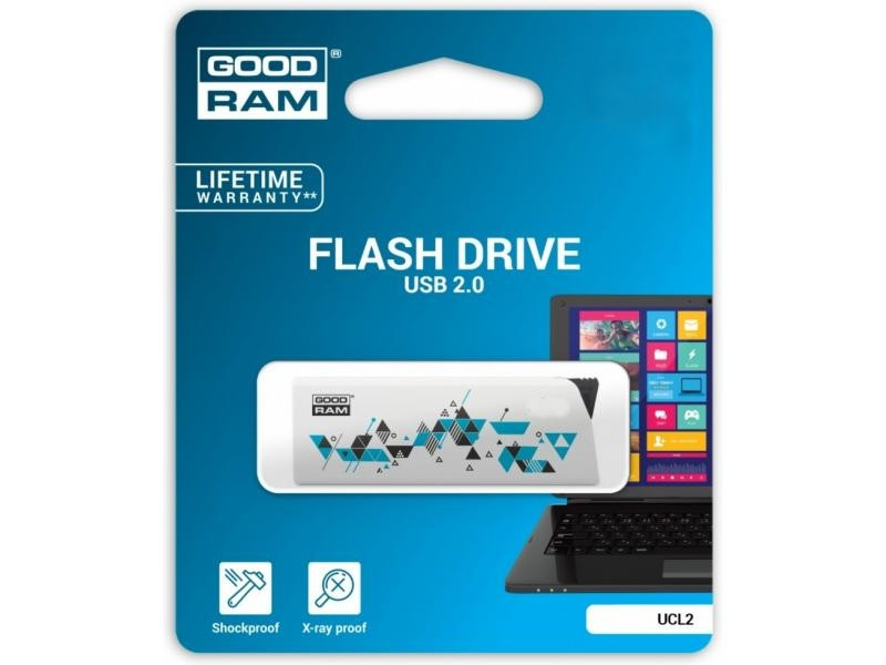 Флешка USB GoodRam 16Gb Click USB2.0 White