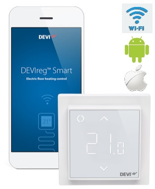 DEVIreg Smart - багатофункціональний інтелектуальний смарт регулятор з Wi-Fi модулем Pure White