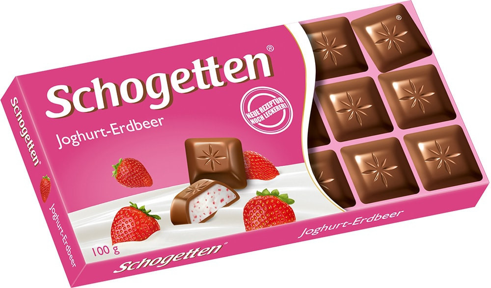 Шоколад Schogetten Yoghurt Strawberry (Шогеттен йогурт клубника), 100 гр - фото 2 - id-p503994019