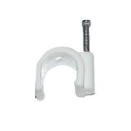 Кліпса 12 мм. кругла,біла/100шт., фото 1