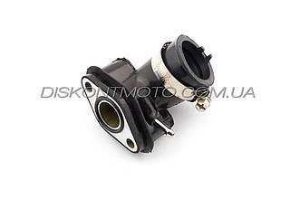 Патрубок карбюратора (колектор) 4T GY6 50 (силіконовий, чорний) 139QMB NJK