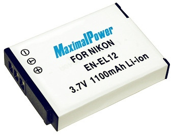 Аналог Nikon En-El12 (MaximalPower 1100mAh). Акумулятор для Nikon Coolpix S610-S640, S710, S800c, - фото 2 - id-p493806233