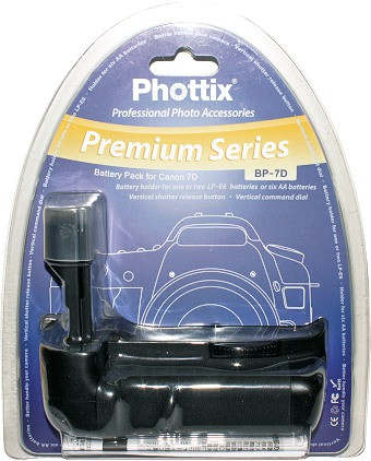 Аналог Canon BG-E7 (Phottix BP-7D Premium). Батарейная ручка для Canon EOS 7D - фото 4 - id-p493806235