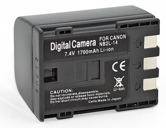 Аналог Canon NB-2L14 (ElectroMex 1700mAh). Аккумулятор для Canon Elura, Optura, MV, ZR и др. серий - фото 2 - id-p493806264