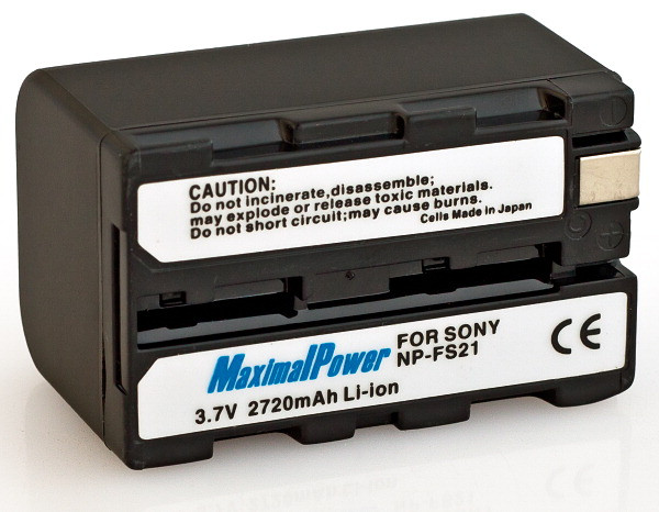 Аналог Sony NP-FS21 (MaximalPower 2720mAh). Аккумулятор для Sony DCR-PC1-5, DSC-P20-50, DSC-F55, DSC-F505 и - фото 2 - id-p493806306