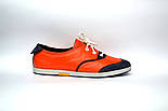 Кросівки кеди чоловічі шкіряні жовтогарячі Rosso Avangard Lacco Orange, фото 3