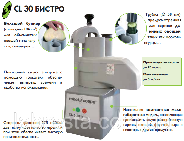 Овочерізка Robot Coupe CL30 BISTRO