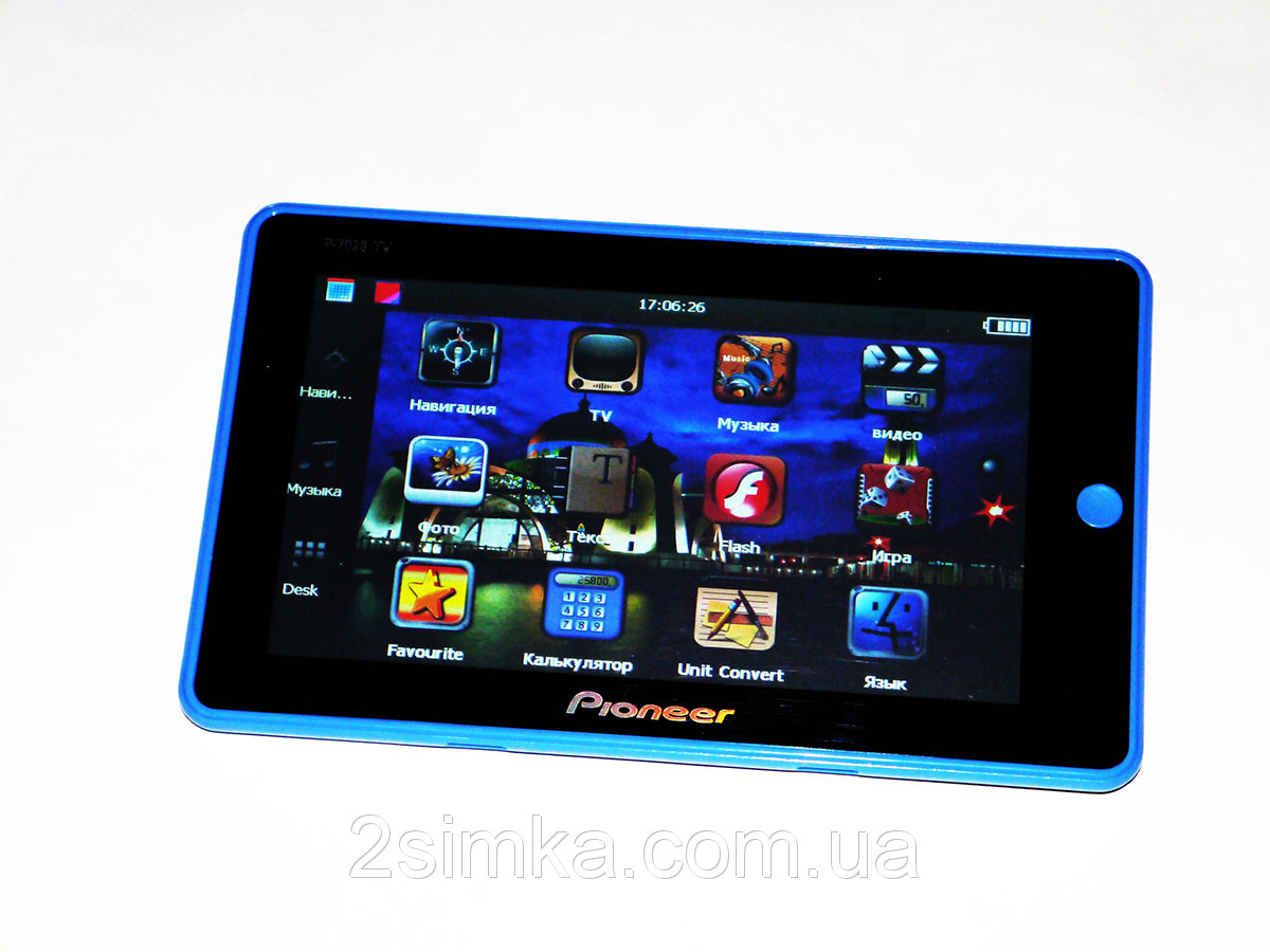 P7028A TV 7" GPS навігатор + 4Gb + FM