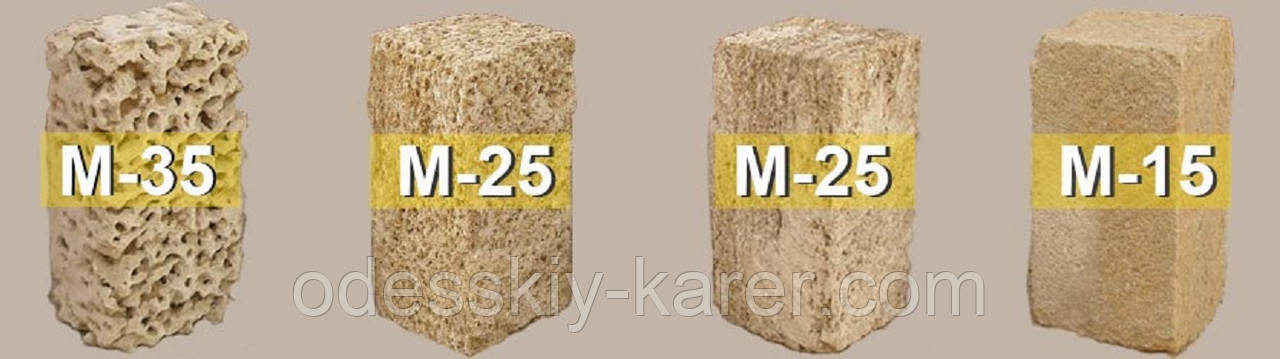 Ракушняк М-35, ракушняк М-25, ракушняк М-15
