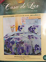 Двоспальний постільний комплект "Casa de Lux", 100% cotton, 180х220, квіткові забарвлення