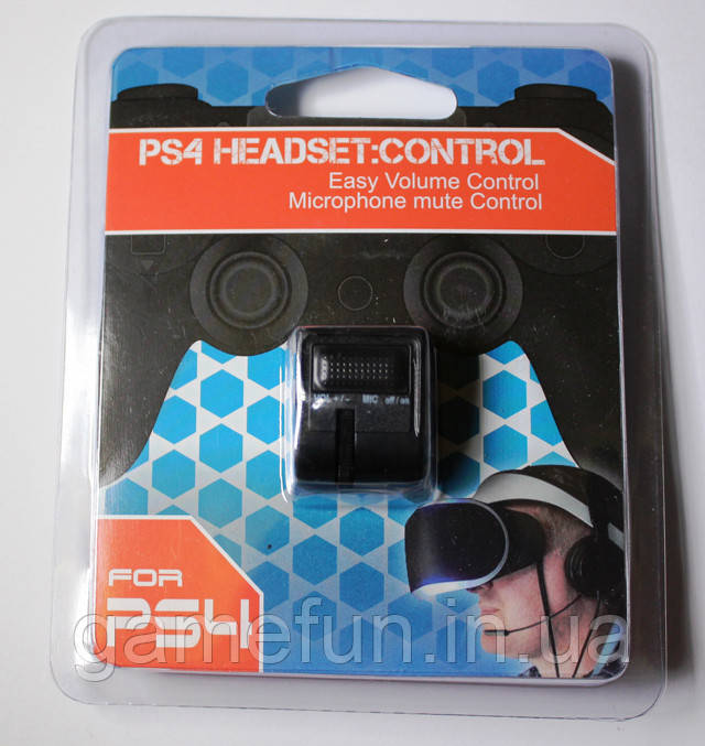 PS4 адаптер регулятор гучності, вмик-вимк мікрофона Dualshock 4