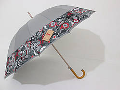 Парасолька-тростина на 16 спиць однотонна з кантом