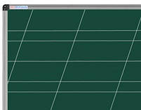 Дошка магнітна для крейди 100х150 см в алюмінієвій рамі UkrBoards. Крейдова зелена дошка у рамці, фото 4