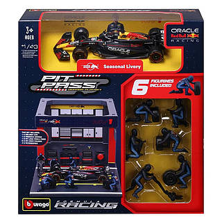 Набір Bburago Pit Pass Oracle Red Bull Racing RB20, 1:43, 18-38453 (#1) [6127-liht]