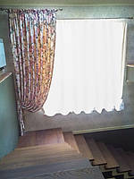 Цветочные шторы с подвесками