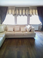 Лондонские и прямые шторы в гостиную