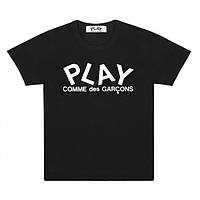 Футболка comme des garcons | play logo