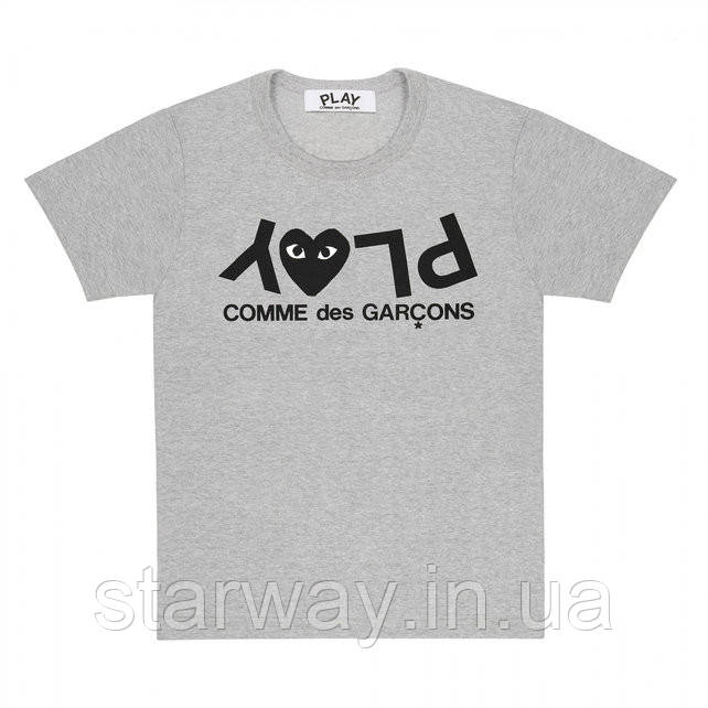 Сіра футболка play comme des garcons