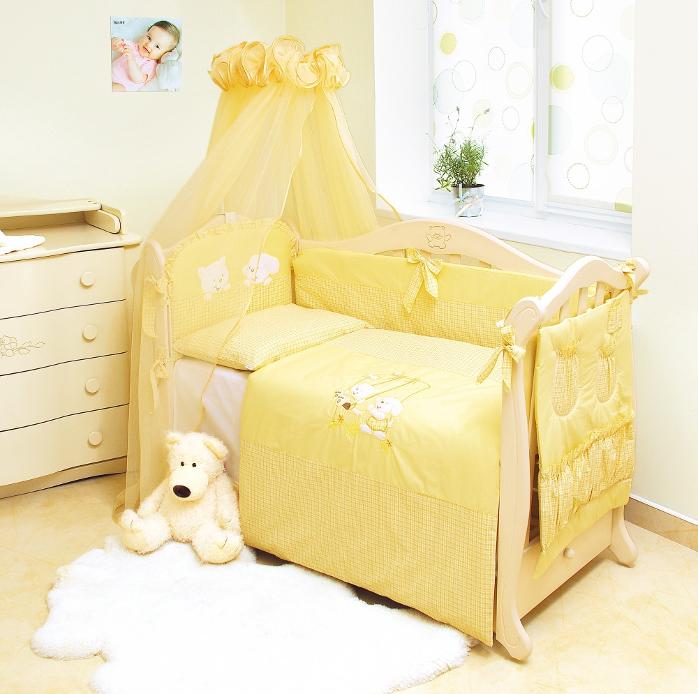 Постільний комплект 8 ел Twins Evo Кіт і пес 4073-A-102, yellow, жовтий, фото 1