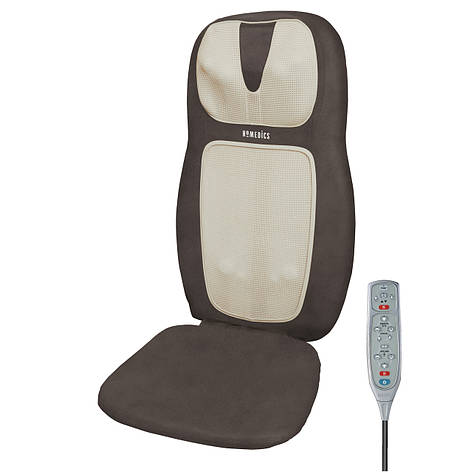 Масажна накидка HoMedics Shiatsu 2in1 з роздільним прогрівом спини та шиї, 3D масажем шийного відділу, чохлом, фото 1