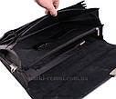 Шкіряний чоловічий портфель 3512 чорний, фото 8