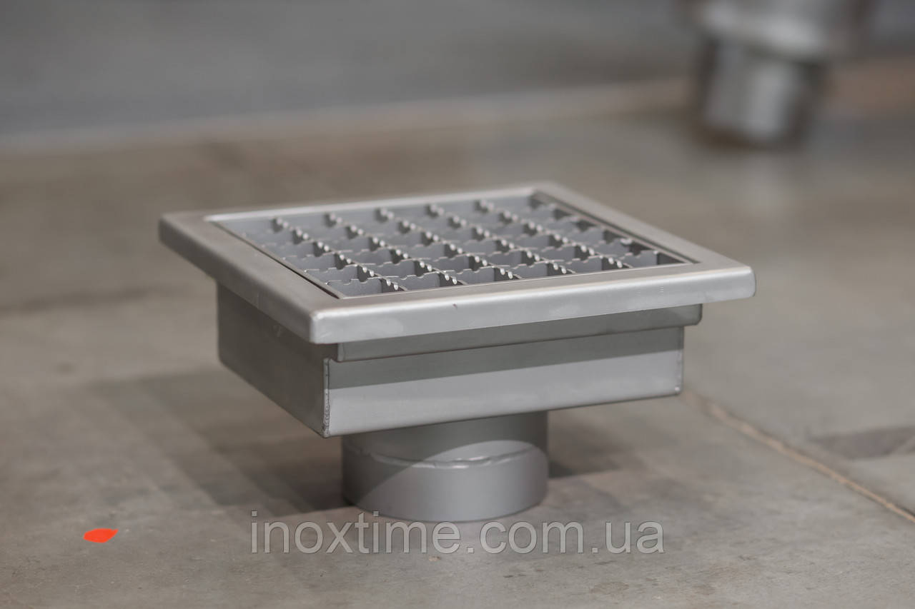 Каналізаційний трап 180*180 мм, з нержавіючої сталі