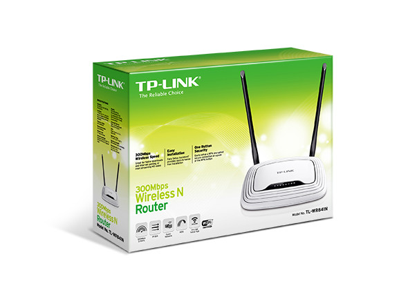 Маршрутизатор TP-Link TL-WR841N до 300Mbps, 4x10/100TX