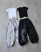 Стильний базовий комплект, який поєднує в собі розслаблений оверсайз та зухвалий вуличний стиль.   КN-4355 р: 42-46 (оверсайз)