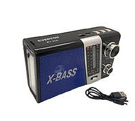 Акумуляторний радіоприймач Everton RT-816 з ліхтарем Bluetooth FM USB SD (1756375709), 8P55C3910T