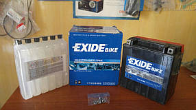 Акумулятор для мотоцикла EXIDE YTX16-BS сухозаряженный AGM 14Ah 215A150x87x161