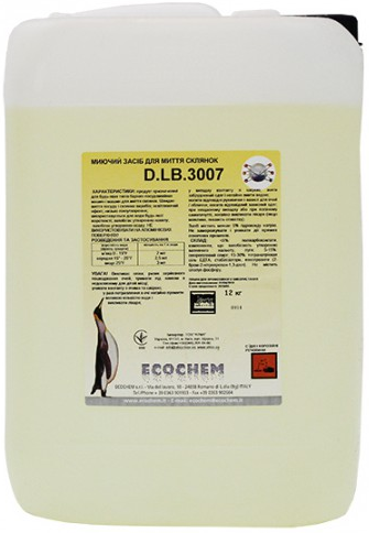 Миючий засіб для чищення скляного посуду Ecochem D. LB.3007